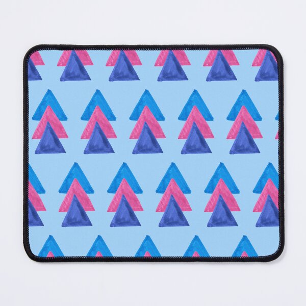 Item preview, Three Triangles Geometric Pattern - Blue and Pink designed and sold by Harriet Linton.