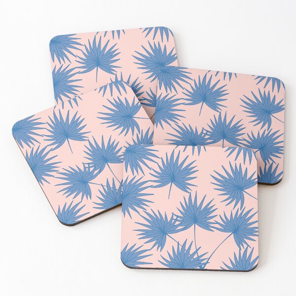 Item preview, Tropical Leaves Pattern Blue Saw Palmetto designed and sold by GraphicsClub.