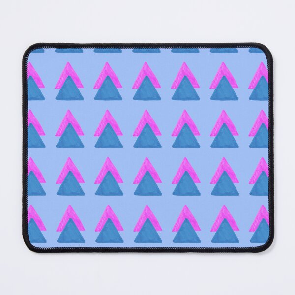 Item preview, Two Triangles Geometric Pattern - Pink and Blue designed and sold by Harriet Linton.