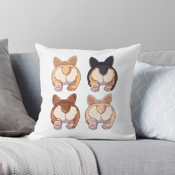 Kawaii Pastel Butt Pattern Pillows