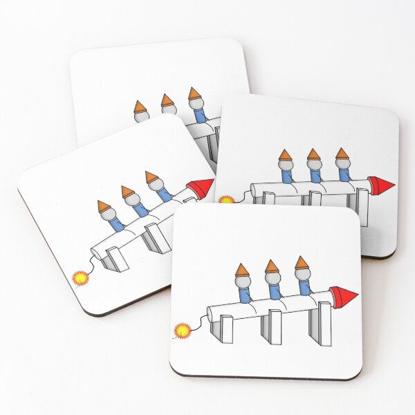 Item preview, Mignomes Sitting on a Rocket designed and sold by NoirPineapple.