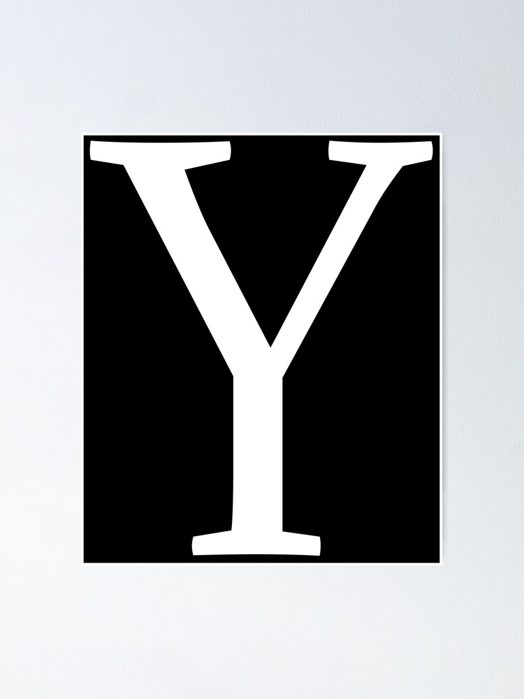 "Letters of the Alphabet Y" Poster for Sale by Aurorapod | Redbubble