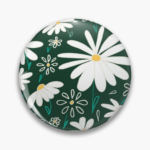 Item preview, green daisies designed and sold by NitArtCafe.