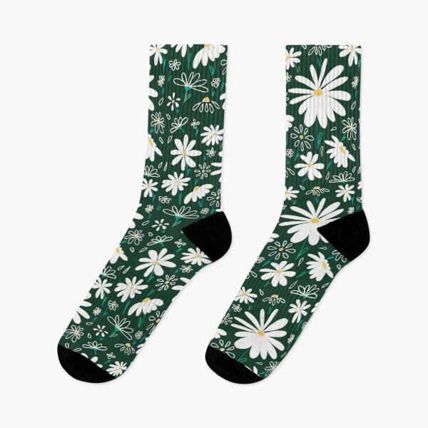Item preview, green daisies designed and sold by NitArtCafe.