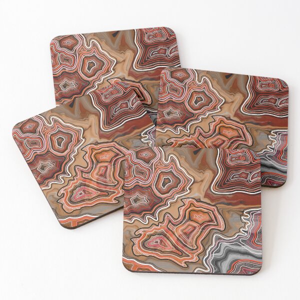 Item preview, Amber Hand Drawn Geode Digital Pattern designed and sold by Harriet Linton.