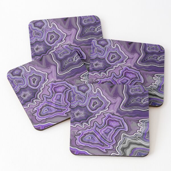 Item preview, Amethyst Hand Drawn Geode Digital Pattern designed and sold by Harriet Linton.