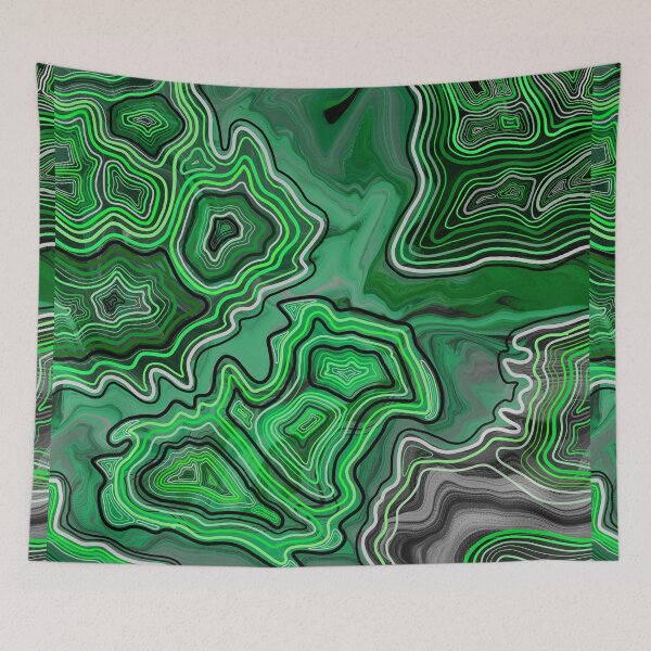 Item preview, Emerald Hand Drawn Geode Digital Pattern designed and sold by Harriet Linton.