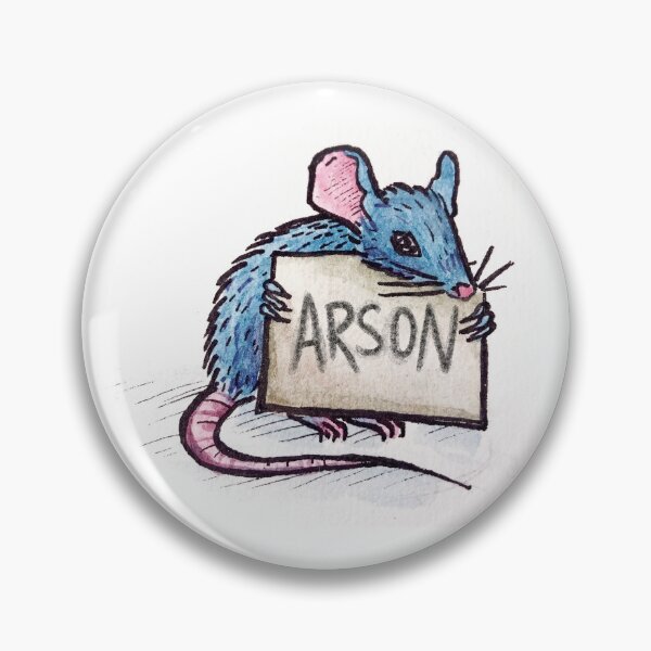 Item preview, arson rat designed and sold by BitterNotSweet.