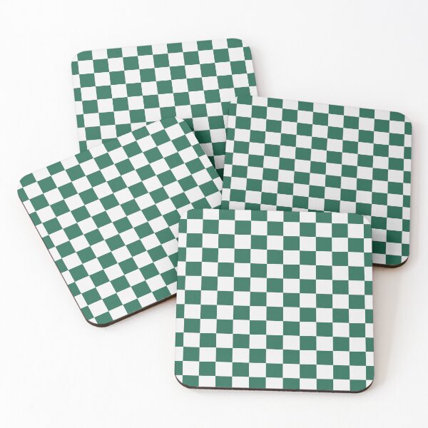 Artikelvorschau, Funky Checkered, Grün, Checkered Retro, Squares, Trendy, Boho, Trippy, 70er Vibes, Groovy Checkered entworfen und verkauft von lucentartshop1.