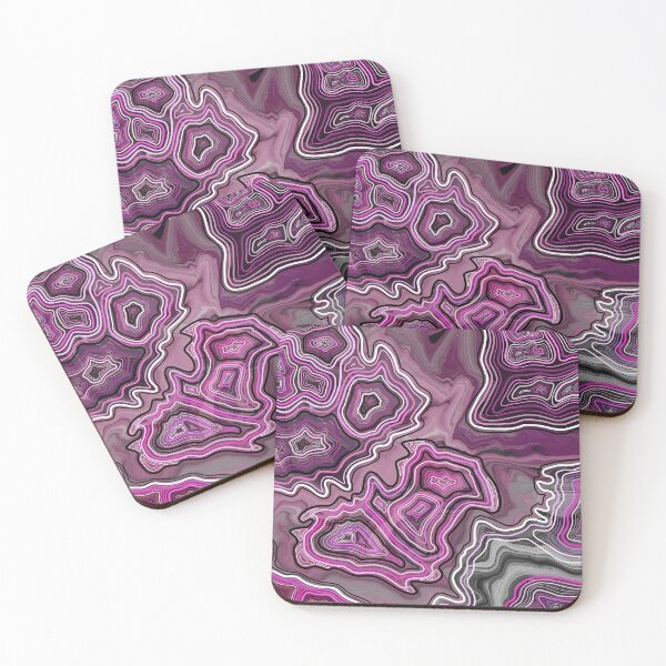 Item preview, Rose Quartz Hand Drawn Geode Digital Pattern designed and sold by Harriet Linton.