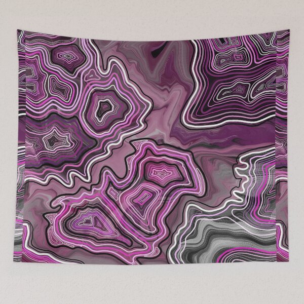 Item preview, Rose Quartz Hand Drawn Geode Digital Pattern designed and sold by Harriet Linton.