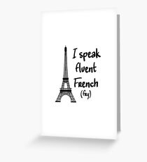 Fluent French Greeting Card