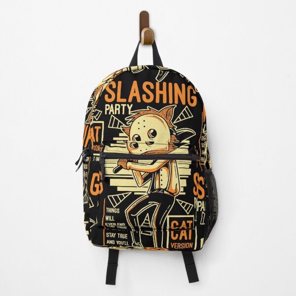 Item preview, Slashing Cat - Yellow Cat with Sword and Pants designed and sold by The Patootoos.