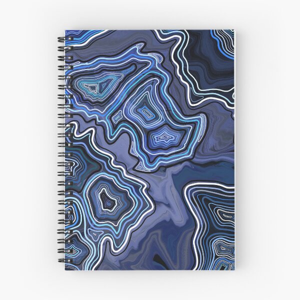 Item preview, Sapphire Hand Drawn Geode Digital Pattern designed and sold by Harriet Linton.