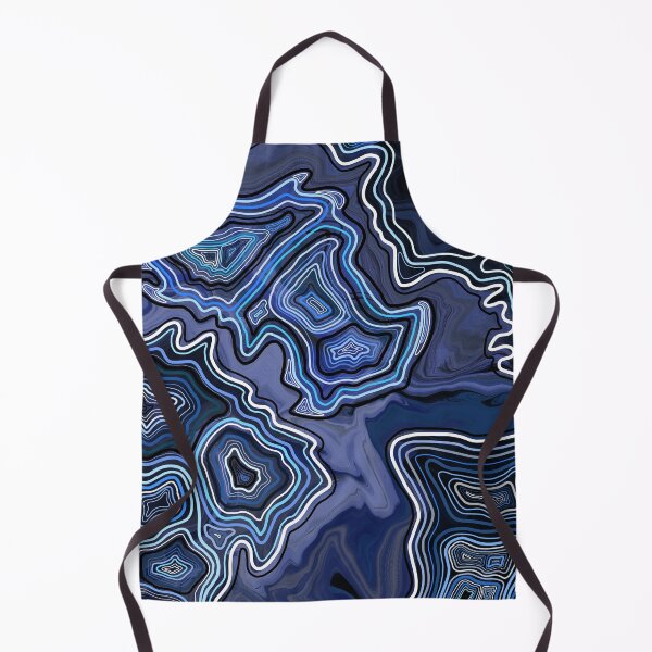 Item preview, Sapphire Hand Drawn Geode Digital Pattern designed and sold by Harriet Linton.