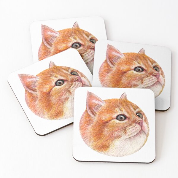 Item preview, Spherical cat drawing with coloured pencils designed and sold by DipakSonarArt.