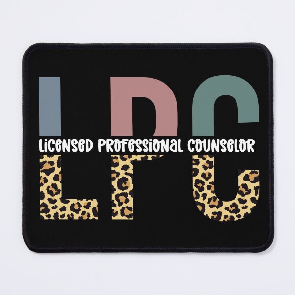 Item preview, Licensed Professional Counselor Cheetah Leopard Print Typography | Licensed Mental health counselor designed and sold by Violet Treasures.