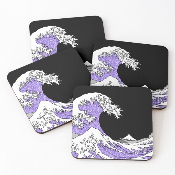 Item preview, The Great Purple Glitter Wave off Kanagawa designed and sold by Harriet Linton.