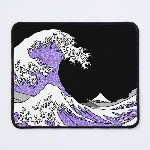 Item preview, The Great Purple Glitter Wave off Kanagawa designed and sold by Harriet Linton.