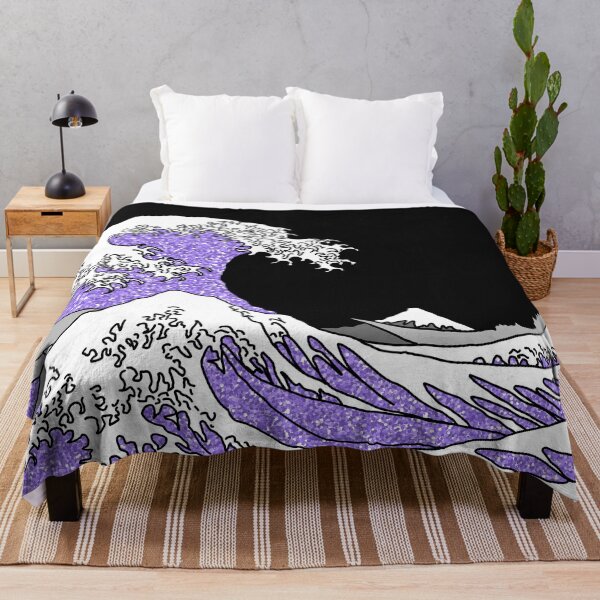 Item preview, The Great Purple Glitter Wave off Kanagawa designed and sold by Harriet Linton.