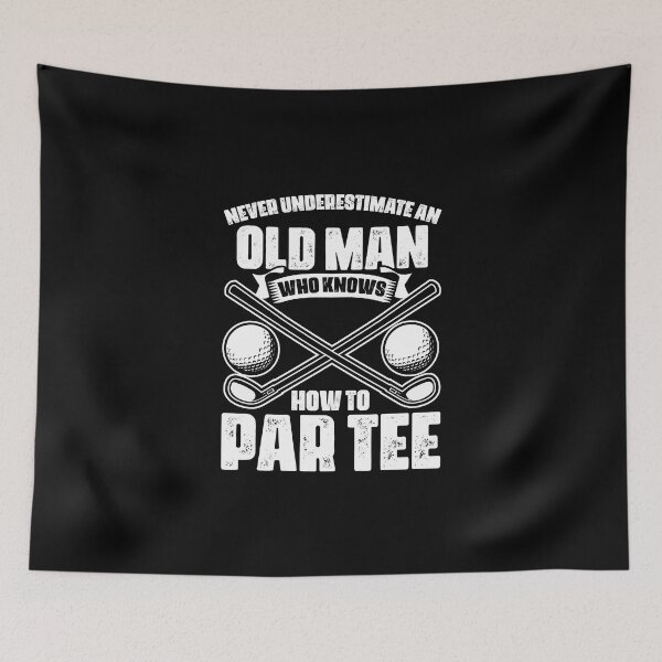 Item preview, Never Underestimate An Old Man Funny Golf Sport For A Golfer designed and sold by Nessshirts.