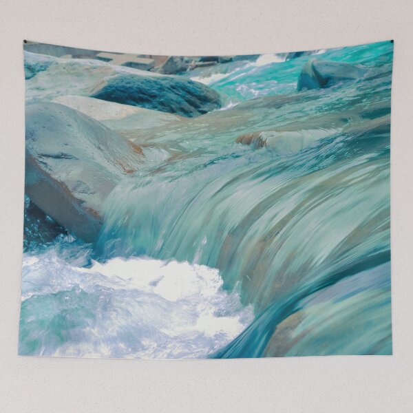 Aperçu de l'œuvre Cascade turquoise lisse créée et vendue par Jaydee001.
