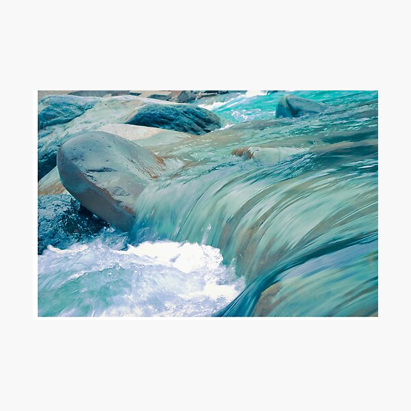 Aperçu de l'œuvre Cascade turquoise lisse créée et vendue par Jaydee001.