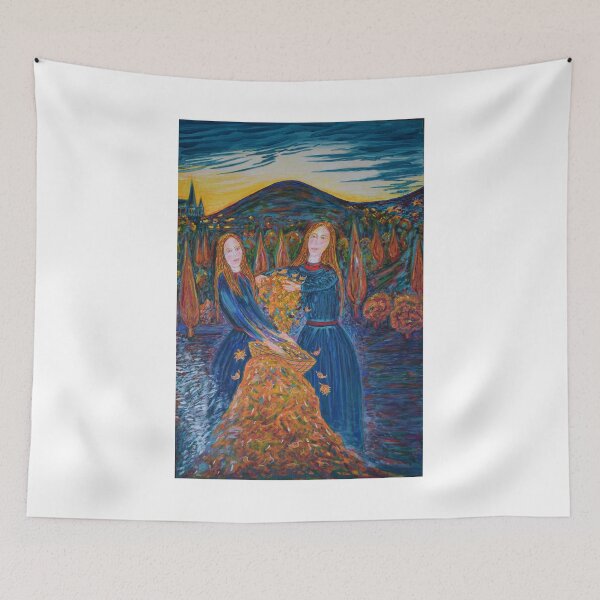 Item preview, Auburn Haired Girls  Collecting Autumn Leaves                                Autumn          designed and sold by Vincent Loverso.