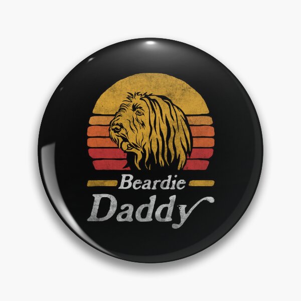 Item preview, Retro Vintage Bearded Collie Daddy designed and sold by More Cute Dogs.