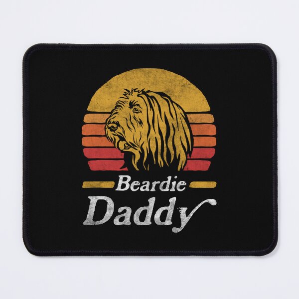 Item preview, Retro Vintage Bearded Collie Daddy designed and sold by More Cute Dogs.