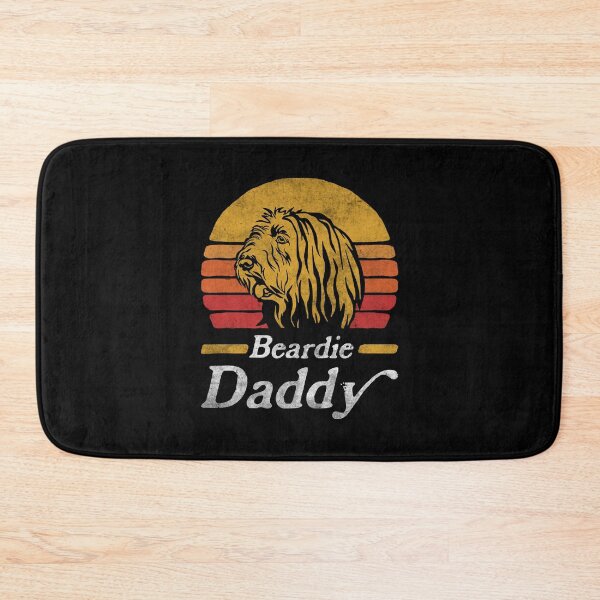 Item preview, Retro Vintage Bearded Collie Daddy designed and sold by More Cute Dogs.