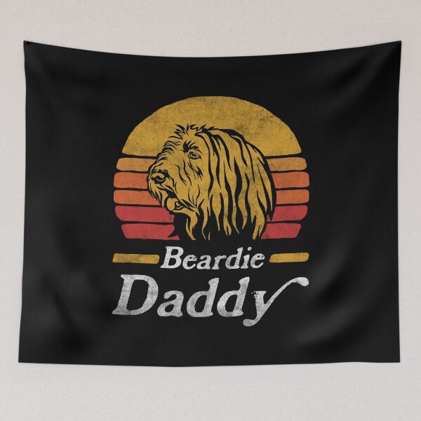 Item preview, Retro Vintage Bearded Collie Daddy designed and sold by More Cute Dogs.