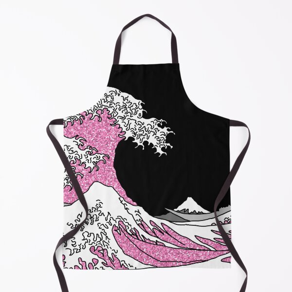 Item preview, The Great Pink Glitter Wave off Kanagawa designed and sold by Harriet Linton.