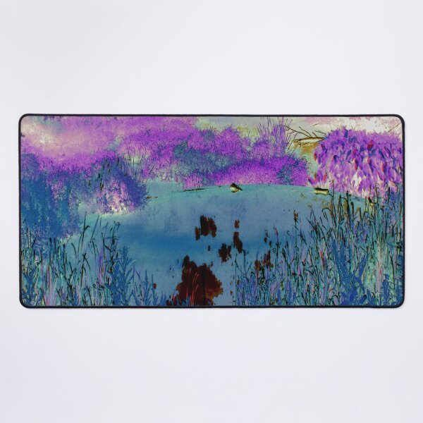 Item preview,  deep purple blue  wood and grass scene designed and sold by whitedove457.