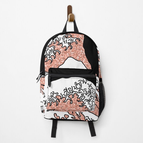 Item preview, The Great Orange Glitter Wave off Kanagawa designed and sold by Harriet Linton.