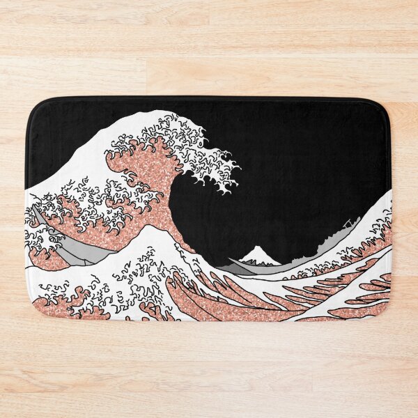 Item preview, The Great Orange Glitter Wave off Kanagawa designed and sold by Harriet Linton.