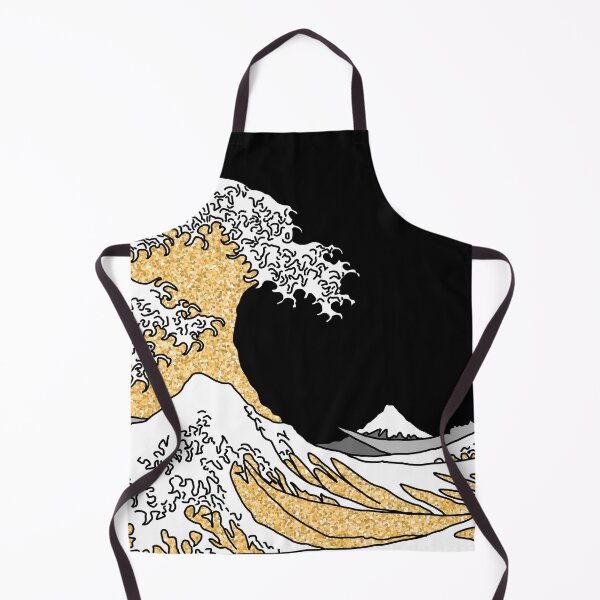 Item preview, The Great Gold Glitter Wave off Kanagawa designed and sold by Harriet Linton.