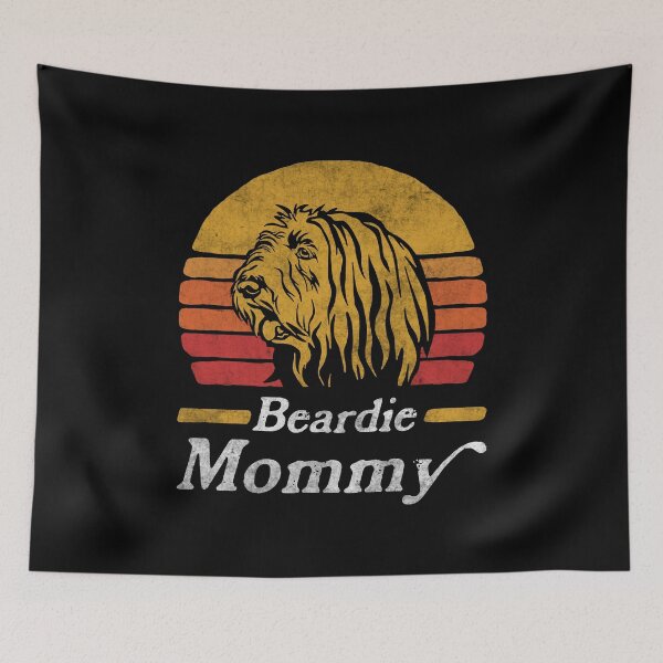 Item preview, Retro Vintage Bearded Collie Mommy designed and sold by More Cute Dogs.