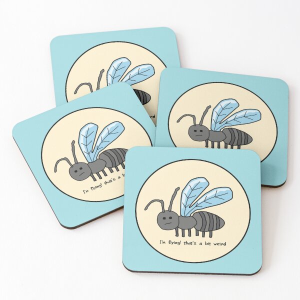 Item preview, Cute Flying Ant with Wings designed and sold by DanandDee.