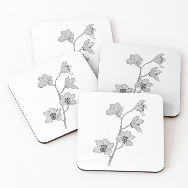 Item preview, detailed sketch of an orchid branch. Hand-drawn. design greeting card and invitation of the wedding, birthday, Valentine's Day, mother's day and other holiday designed and sold by Sunshine2504.