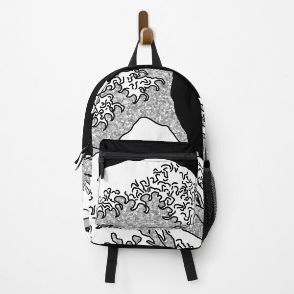 Item preview, The Great Silver Glitter Wave off Kanagawa designed and sold by Harriet Linton.