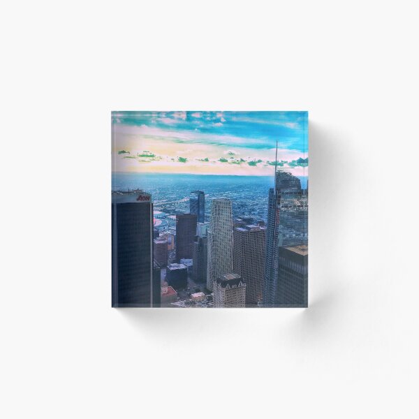 Downtown Los Angeles 1/1/17 #7 Acrylic Block