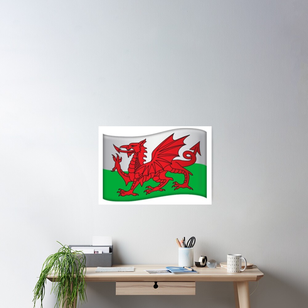 welsh-flag-emoji-poster-for-sale-by-anne1458-redbubble