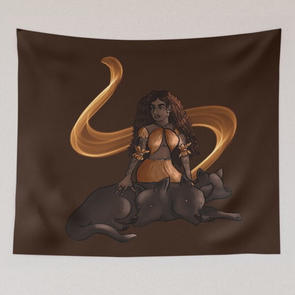 Item preview, Persephone and Cerberus designed and sold by Liv Arnold.