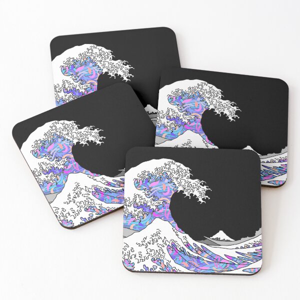 Item preview, The Great Purple Pattern Wave off Kanagawa designed and sold by Harriet Linton.