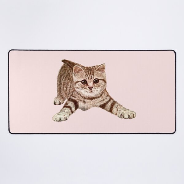 Item preview, Excited cat drawing with coloured pencils designed and sold by DipakSonarArt.