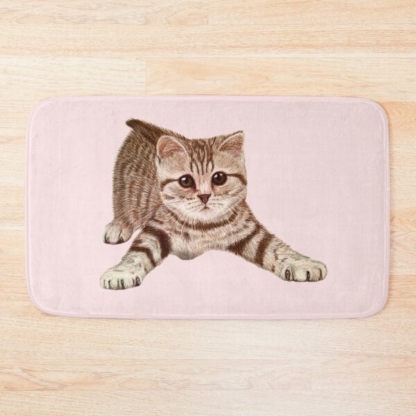 Item preview, Excited cat drawing with coloured pencils designed and sold by DipakSonarArt.
