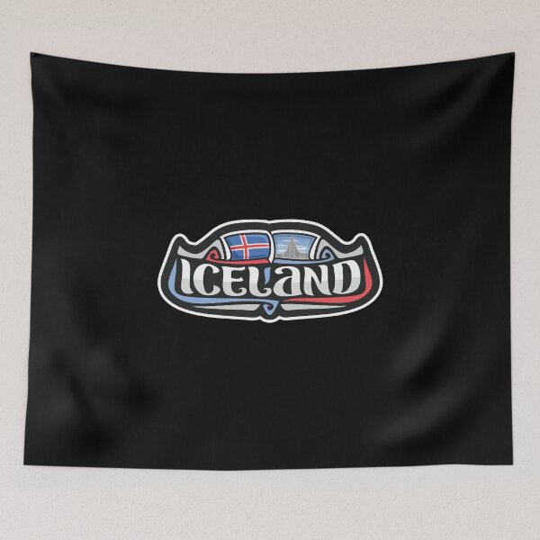 Item preview, Iceland Flag Travel Souvenir Sticker Logo Badge designed and sold by TeeHome.