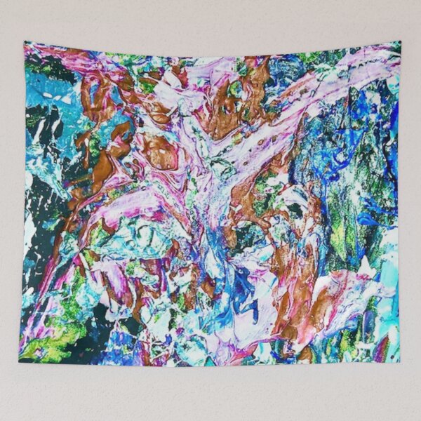 Item preview, Tropical Psychedelic Botanycal Green Jungle designed and sold by SoulArtSara.