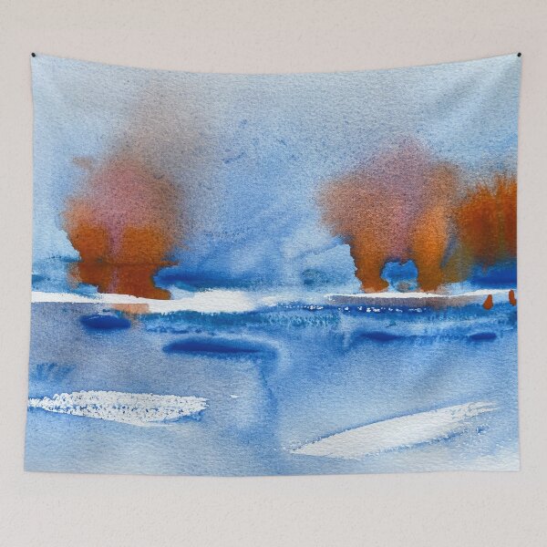 Item preview, Imaginary Landscape Watercolour Modern Art designed and sold by Jenie Yolland.